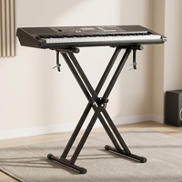 Factory Direct Sale Double X Keyboard Stand Wholesale Price Durable Iron Material for Music Store Retailer
