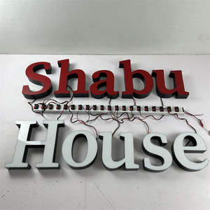 ป้ายไฟ LED ตัวอักษรขนาดใหญ่แบบตั้งพื้น ราคาประหยัด ป้ายตัวอักษรแบบช่อง ป้ายตัวอักษร 3 มิติ - Product Image 6