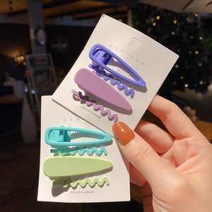 2024 été belle douce 4 pièces/<span class=keywords><strong>ensemble</strong></span> mignon filles canard pince cheveux accessoires peinture BB épingles à cheveux alliage métal enfant pince à cheveux <span class=keywords><strong>ensemble</strong></span> - Product Image 4