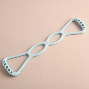 High <strong>Elastic</strong> Figure <strong>8</strong> Shape Silicone Fitness <strong>Loop</strong> Band Resistance for Chest Expansion Open Back Shoulder Leg Exercise - Product Image 4