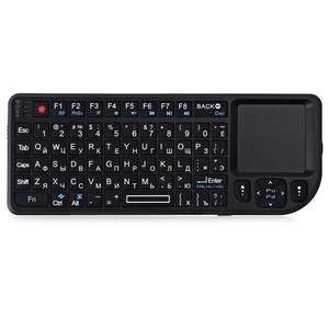Mini Teclado Inalámbrico A8 con Control Remoto 2.4G, Retroiluminación de 7 Colores, Panel Táctil con Mouse Aéreo en Portugués, Árabe y Ruso para Android TV Box - Product Image 2