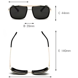 Kính Mát Nam Thời Trang Thể Thao 2024, Kính Mát Bay Phi Công Kim Loại Có Chống Lóa, Kính Mát Tùy Chỉnh Bán Buôn Square Pilot 2024 - Product Image 3