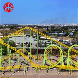 Montaña Rusa <span class=keywords><strong>de</strong></span> <span class=keywords><strong>Parque</strong></span> <span class=keywords><strong>de</strong></span> <span class=keywords><strong>Atracciones</strong></span>, Fabricada en China, con Rieles y Estructura Circular Realista - Product Image 1