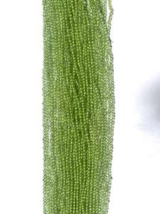 Perles rondes en pierre verte pour la fabrication de colliers, brin de 20 cm - Product Image 3