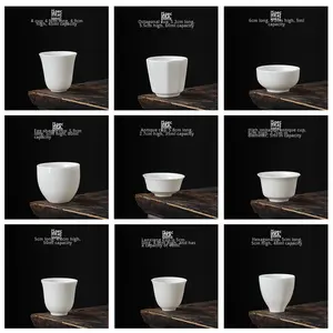 Tazza da Tè in Ceramica Bianca Moderna Ecologica, Lavabile in Lavastoviglie e Adatta al Microonde, per Ristoranti e Caffetterie, Capacità 40-80ml, Personalizzabile - Product Image 4