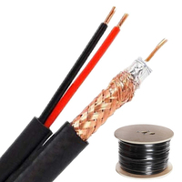 Cable Coaxial RG59 RG6 Personalizado para CCTV con Alimentación, Cable de Video Siamese de 75 Ohmios, Cable Blindado de Baja Pérdida, Ensamblaje de Cable, Fábrica OEM ODM