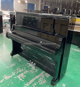 Piano droit vertical acoustique <span class=keywords><strong>noir</strong></span> Middleford 88 touches 126 cm avec <span class=keywords><strong>banc</strong></span> de piano réglable en bois massif offert - Product Image 3