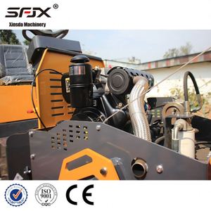 Mini-compacteur vibrant à double tambour 280 kW, rouleau compresseur routier 30 KN, rouleau à force excitante, rouleau compresseur hydraulique complet pour asphalte - Product Image 5