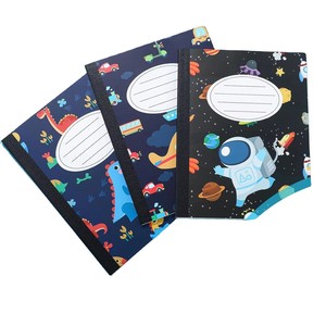 Quaderno Scolastico Classico Personalizzato 7,51*9,75 Pollici 200 Pagine con Dorso Rinforzato Rigato a Righe Quadrettato Bianco - Product Image 1