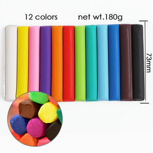 FOSKA 100% tepung berbasis tidak beracun dan aman, aneka warna tidak kering pemodelan tanah liat untuk pendidikan dan menyenangkan - Product Image 2