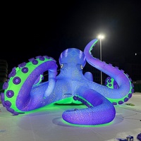 Tentacule de pieuvre gonflable à LED 3,5 m/11,6 pi pour décoration d'événements, modèle animal marin gonflable, mascotte publicitaire gonflable