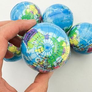 Custom Logo Manufacturer Children's Sports Toy Pinball <b>Model</b> Pressure Ball PU <b>Foam</b> Sponge Elastic Stress Relief Globe 6.3cm - Product Image 3