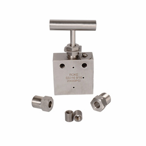 ROKE Stainless Steel 316 <b>Needle</b> <b>Valve</b> 138 Mpa Medium Pressure Right Angle For Corrosive Media - Product Image 5