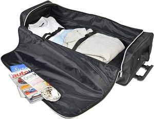 <b>Trolley</b> Duffel Bag Letter Pattern Polyester Large Capacity Water-Resistant Durable <b>Wheeled</b> Custom Logo for Women Men - Product Image 2