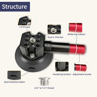 Ventouse manuelle haute résistance de 3 pouces pour fixation de support Starlink Mini, ventouse à base métallique, outils manuels OEM & ODM