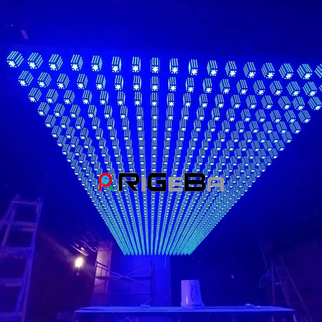 RIGEBA nuovo design Stereo led matrix pixel corn light led pixel wall light display screen per KTV