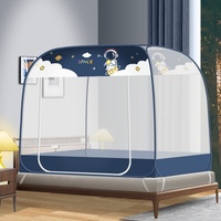 Moustiquaire de yourte mongole sans installation, pliable, anti-poussière, sans fond, avec fermeture éclair, pour usage domestique et en dortoir, modèle d'usine, pour l'exportation