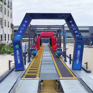 Máquinas de lavado de coches de túnel eléctrico automático inteligente Autoservicio Lavadora de coches de alta presión de vuelco inteligente - Product Image 2