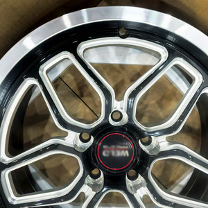 CX High End 17 18 19 İnç 5x120.65 5x114.3 1/2 Parça Siyah İşlemeli Özel Dövme Drag Jantlar, Corvette Pontiac Firebird için - Product Image 4