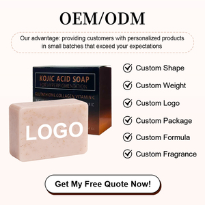 Jabón en Barra Exfoliante Suave para Piel Sensible - Exfoliante <span class=keywords><strong>de</strong></span> Avena y Nuez, Iluminador y <span class=keywords><strong>Antiinflamatorio</strong></span>, Logotipo Personalizado - Product Image 6