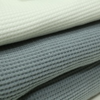 RCO-1A1392 laine durable comme la laine de mer tricot gaufré Texture infrarouge lointain chaud à manches longues T-Shirt tissu 245GSM