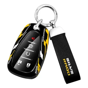 Accessoires de clé de voiture Nouveau porte-clés de voiture en ABS de luxe Housse de clé de voiture personnalisée pour Chevrolet Malibu Equinox Cruze Spark
