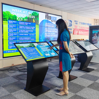 Pantalla LCD de 55 Pulgadas para Publicidad, Tablero de Menú Digital Android, Soporte de Exhibición, Publicidad Digital, Señalización Interactiva Táctil