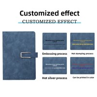 Coffret Cadeau Carnet en Cuir PU A5 – Cadeau d'Affaires Haut de Gamme Personnalisable avec Logo – Bloc-notes Souvenir d'Entreprise pour Fêtes et Événements