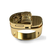 Anneaux briquet européens américains en acier au titane pour hommes nouvel échantillon gratuit à chaud plaqué rhodium diamant taille ovale 8mm pour mariage