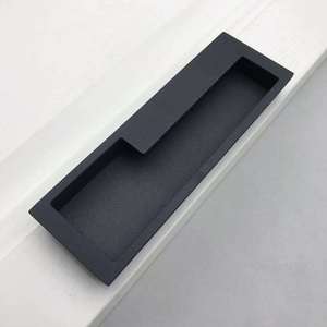 Poignées de meubles de cuisine contemporaines en alliage de zinc doré, encastrées, réglables, pour commodes et hôtels, anti-rouille, à tirer et pousser - Product Image 5