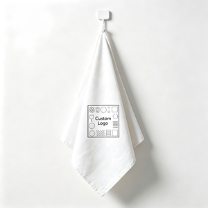 Serviettes de cuisine en coton personnalisées avec logo imprimé, super absorbantes, réutilisables, décoratives, pour la vaisselle et le thé - Product Image 2