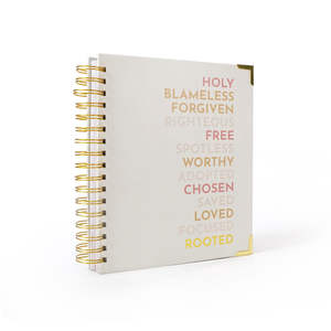 Journal spirituel à impression personnalisée planificateur quotidien hebdomadaire objectifs de soins personnels Cahier d'exercices inspirant le bien-être Journal à couverture rigide - Product Image 2