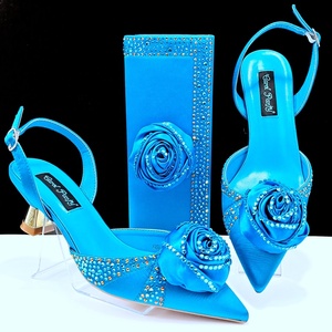 <span class=keywords><strong>Scarpe</strong></span> e Borsa Italiane con Paillettes Abbinabili, Set per Matrimoni Nigeriani, <span class=keywords><strong>Scarpe</strong></span> e Borsa Coordinati per Cerimonie Nuziali - Product Image 2