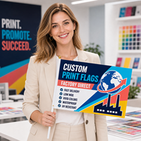 Özel Yapım Promosyon El Bayrağı Seti Çift Örgülü Polyester 12x18 İnç Futbol Maçı Logosu Baskısı Ücretsiz