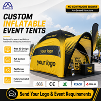 Grande tente gonflable personnalisée pour festival sportif avec structure extérieure imperméable