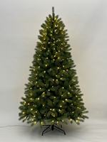 210cm Vorbeleuchteter Umweltfreundlicher PE & PVC Gemischter Weihnachtsbaum Fabrikgroßhandel für Feiertagsdekorationen