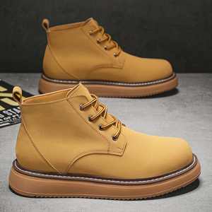 Botas Chukka de Moda, Estilo Primavera 2026, Botas de Trabajo con Suela Gruesa, Zapatos de Cuero Sencillos y Versátiles para Hombre - Product Image 6