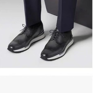 Chaussures habillées en cuir véritable pour hommes, style Oxford, bout rond, à lacets, confortables pour le bureau, collection automne - Product Image 3