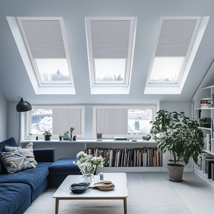 Stores alvéolaires motorisés isolants thermiquement <span class=keywords><strong>pour</strong></span> fenêtres de toit, sur mesure, modernes, <span class=keywords><strong>pour</strong></span> vente en gros - Product Image 2
