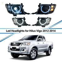 Kit de conversion de camionnette, système d'éclairage, feux de voiture, phares LED, modification des phares avant LED pour Hilux Vigo 2012 2014