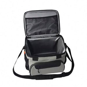 Custom Logo Waterproof Insulated Polyester Zipper Closure Large Capacity Picnic Lunch Cooler Bag - Product Image 5