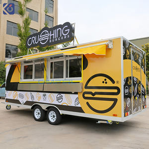 CAMPTRL Remorque alimentaire mobile entièrement équipée, cuisine conteneurisée commerciale, camion de restauration rapide de rue, remorque de concession de pizzas - Product Image 4