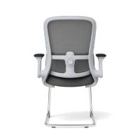 Chaise de bureau moderne en maille ergonomique, chaise pivotante pour le travail assis, chaise de conférence, chaise de patron, chaise tubulaire