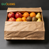 Feuille de palette en papier kraft écologique, absorbant l'humidité, antidérapante, biodégradable, pour protéger les fruits, taille personnalisée