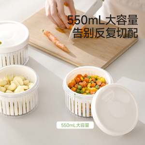 FaSoLa Garlic <b>Storage</b> <b>Container</b> 550Ml With Lid <b>For</b> <b>Kitchen</b> Food Preservation - Product Image 1