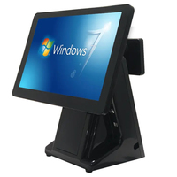 Terminal de point de vente (TPV) double système d'exploitation (Windows/Android) 13,3/15,6 pouces, écran HD1080P, stockage 8 Go/256 Go, écran tactile capacitif multi-touch