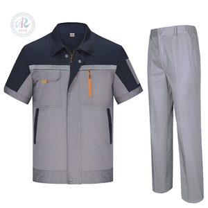 بنطلون عمل صيفي مخصص للجنسين جاهز للارتداء مصنوع من القطن والبوليستر مع مواد عاكسة - Product Image 2