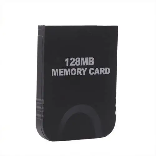 Console de cartões de memória para nintendo gameqube, cartão de memória prático para jogos de wii, 128mb de data