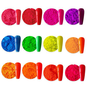 Pigmento Neon em Pó de Mica Fluorescente de Grau Cosmético Altamente Pigmentado e Livre de Formaldeído para Nail Art - Product Image 5
