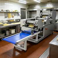 Ligne de production de nouilles automatique robuste, machine industrielle à fabriquer des nouilles ramen, machine à rouler la pâte multifonctionnelle pour usine alimentaire